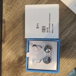 Touchstone Crystal Silver Night Lulu Earrings